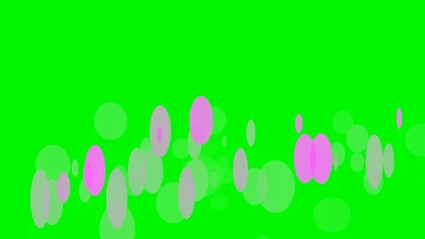 Green background with moving circles Stock Footage 108705498