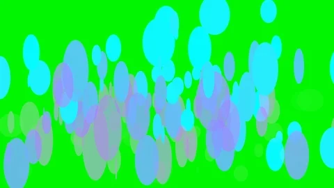 Green background with moving circles Stock Footage 108706762