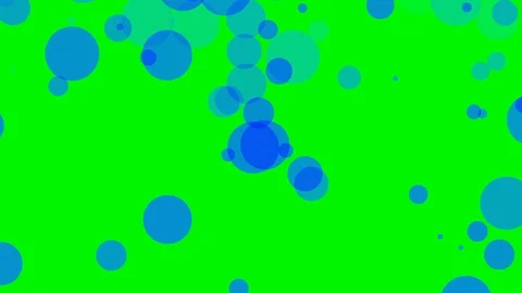 Green background with moving circles Stock Footage 112105626