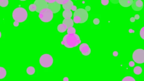 Green background with moving circles Stock Footage 112105992