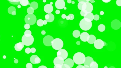 Green background with moving circles Stock Footage 112369524