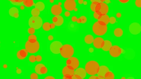 Green background with moving circles Stock Footage 112371052