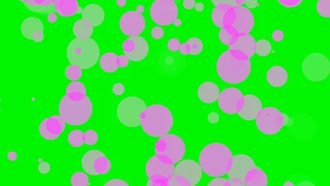 Green background with moving circles Stock Footage 112376929