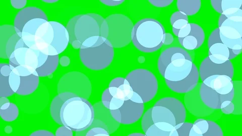 Green background with moving circles Stock Footage 112634831