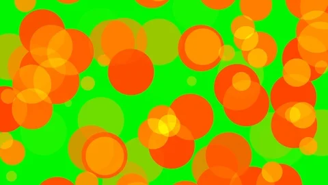 Green background with moving circles Stock Footage 112635666