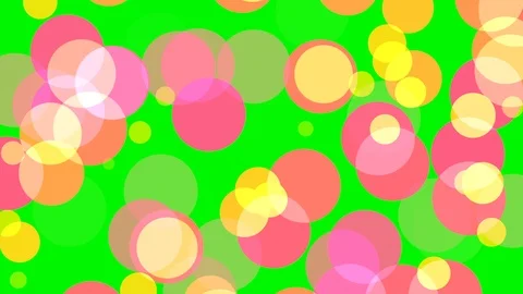 Green background with moving circles Stock Footage 112637384