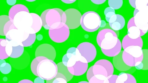 Green background with moving circles Stock Footage 112640599