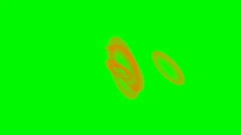 Green background with moving circles Video stock 120890187