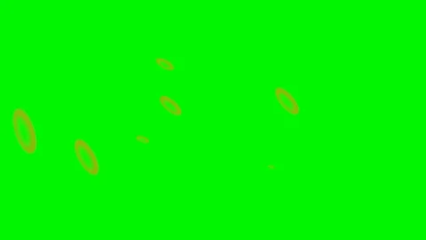 Green background with moving circles Stock Footage 121237879