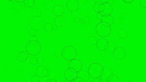 Green background with moving circular lines Stock Footage 113119897