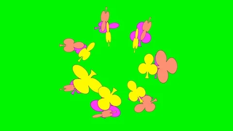 Green background with moving clover Stock Footage 103120641