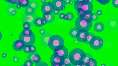Green background with moving donut shaped circle Stock Footage 113543875
