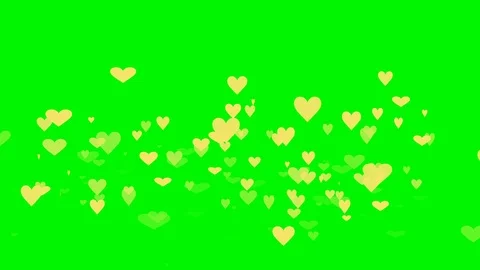 Green background with moving heart shape Stock Footage 108520718