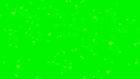 Green background with moving heart shape Stock Footage 111982961