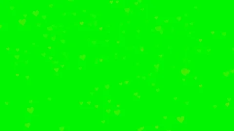 Green background with moving heart shape Stock Footage 111983279