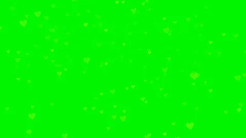 Green background with moving heart shape Stock Footage 111983435