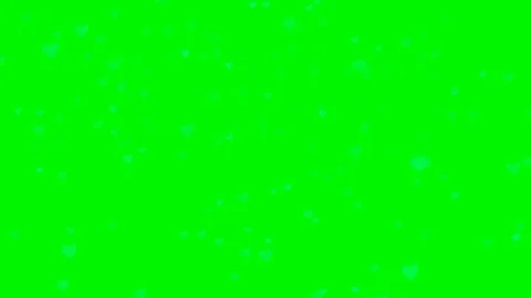 Green background with moving heart shape Stock Footage 111983972