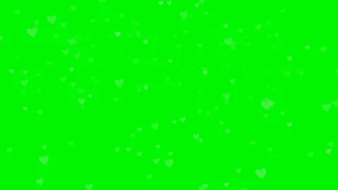 Green background with moving heart shape Stock Footage 111984514