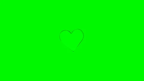 Green background with moving heart shape Stock Footage 120490499