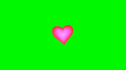 Green background with moving heart shape Stock Footage 120490573