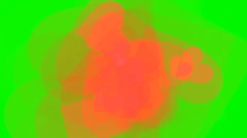 Green background with moving heart shape Stock Footage 121071178