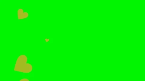 Green background with moving heart shape Video stock 121432228