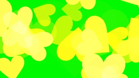 Green background with moving heart shape Stock Footage 123196856