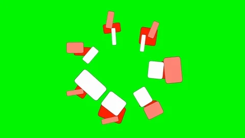 Green background with moving Rectangle Stock Footage 103410526