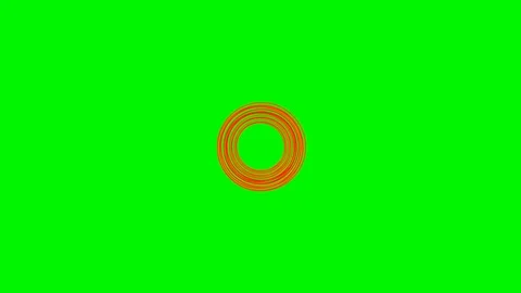 Green background with moving spirals Circle shape Video stock 113432325