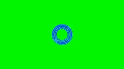 Green background with moving spirals Circle shape Stock Footage 113435671
