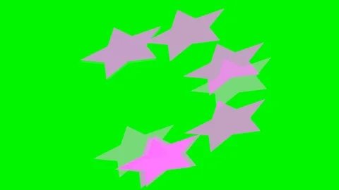 Green background with moving star lines Video stock 107118723