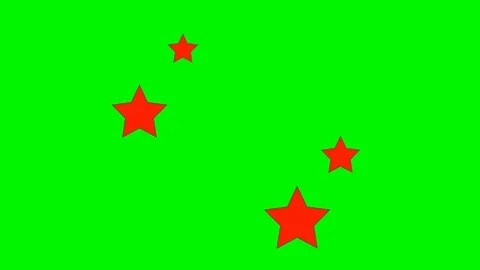 Green background with moving stars Stock Footage 103437533