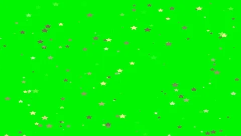 Green background with moving stars Stock Footage 104639265