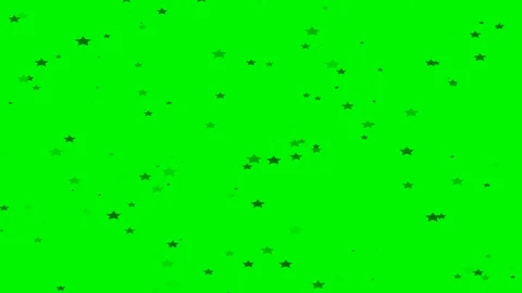 Green background with moving stars Stock Footage 104640060
