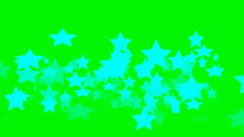 Green background with moving stars Stock Footage 108416459
