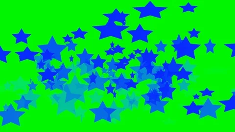 Green background with moving stars Stock Footage 108417294