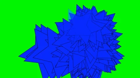 Green background with moving stars Stock Footage 109076500