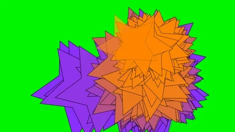 Green background with moving stars Stock Footage 109079492