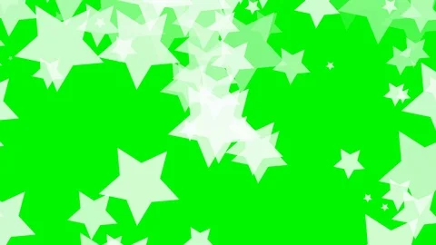 Green background with moving stars Stock Footage 112161828