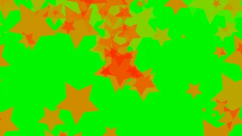 Green background with moving stars Stock Footage 112162640