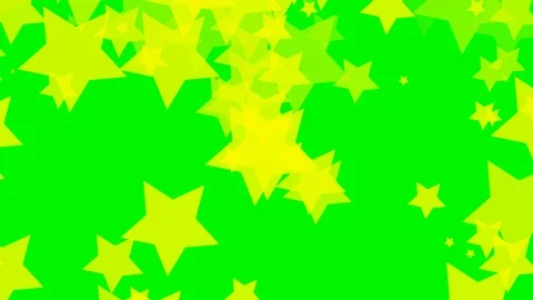 Green background with moving stars Stock Footage 112163677