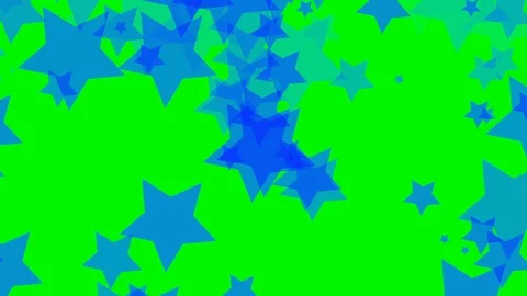 Green background with moving stars Stock Footage 112166717