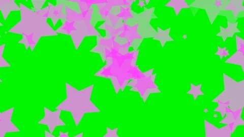 Green background with moving stars Stock Footage 112169516