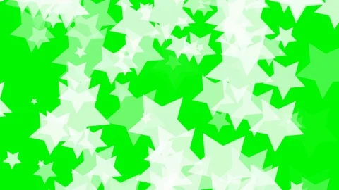 Green background with moving stars Stock Footage 112642054