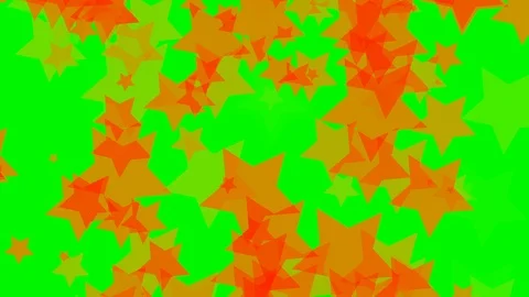 Green background with moving stars Stock Footage 112643477