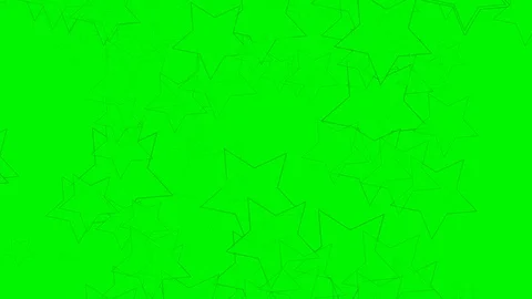 Green background with moving stars Stock Footage 112646371