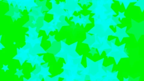 Green background with moving stars Stock Footage 112647941