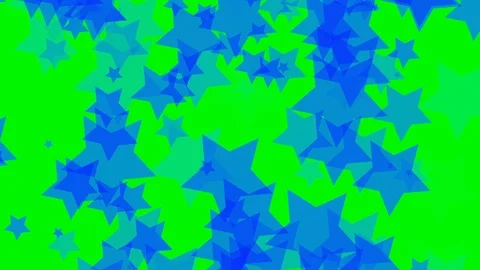 Green background with moving stars Stock Footage 112727776