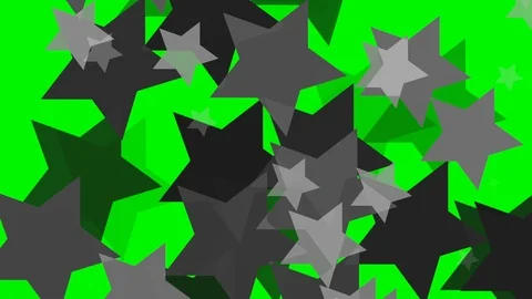 Green background with moving stars Stock Footage 112902382