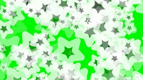 Green background with moving stars Video stock 113533353